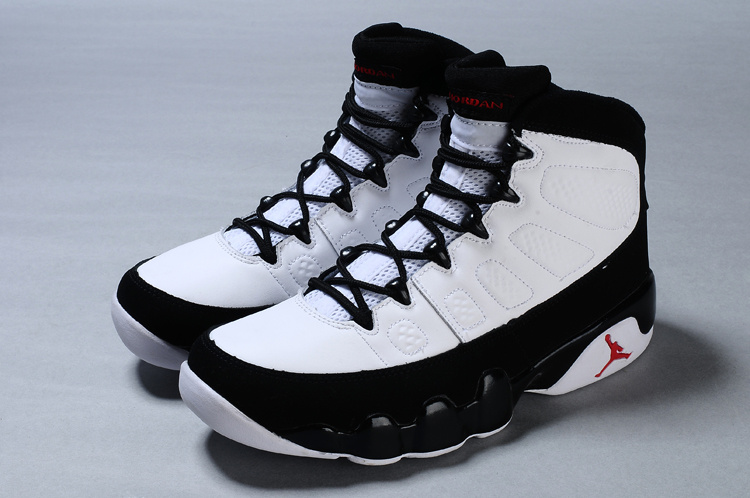 Air Jordan 9 Mens Shoes Black/White 
