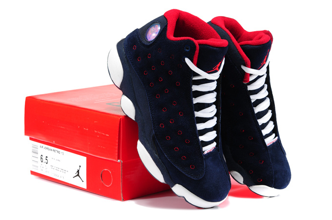 jordan 13 red white and blue